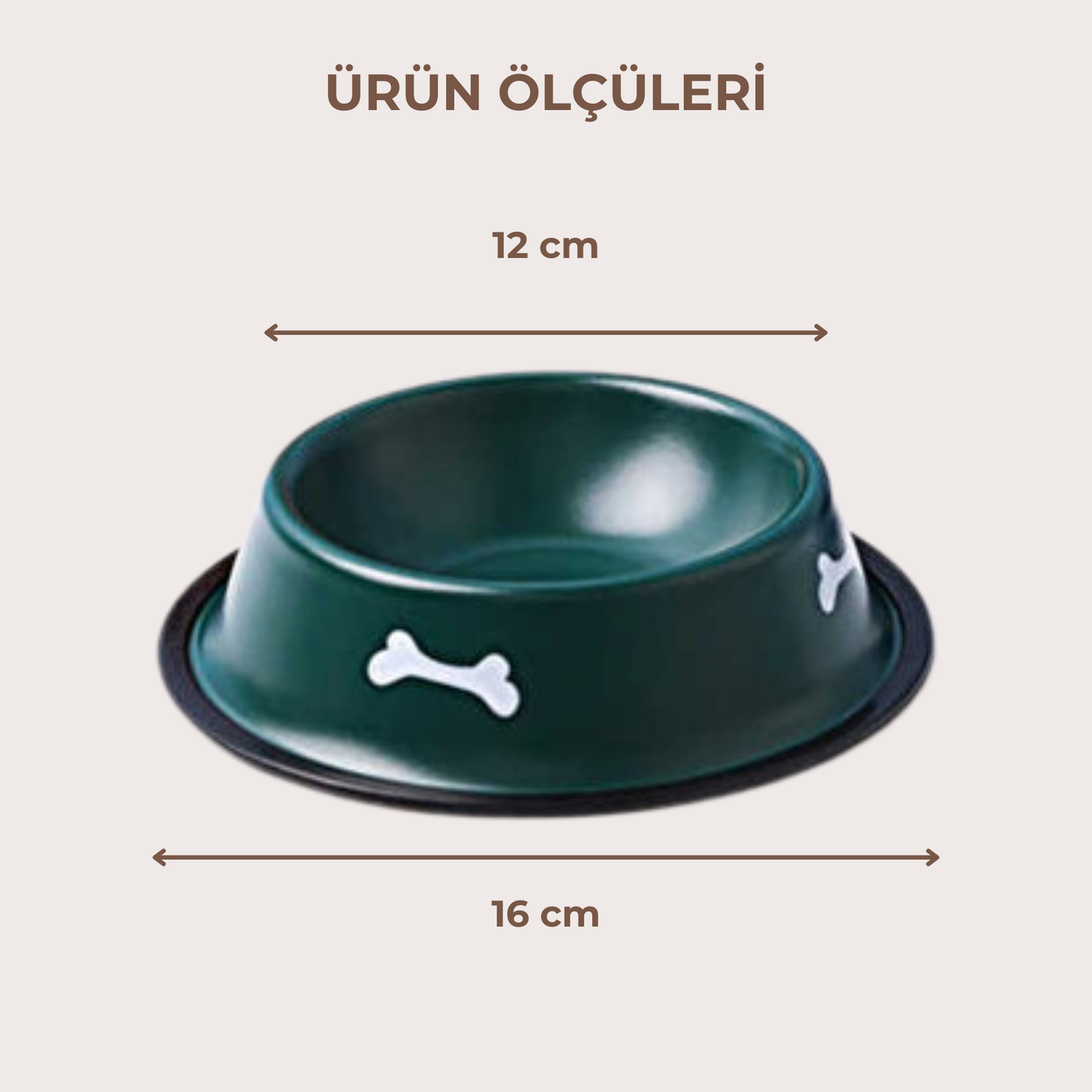 PatiKöşk™ Desenli Metal Mama Kabı (Ürün Kodu: PK 128)