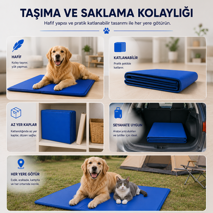 PatiKöşk™ Evcil Hayvan Soğutucu Yatak Mat (Ürün Kodu: PK 16)