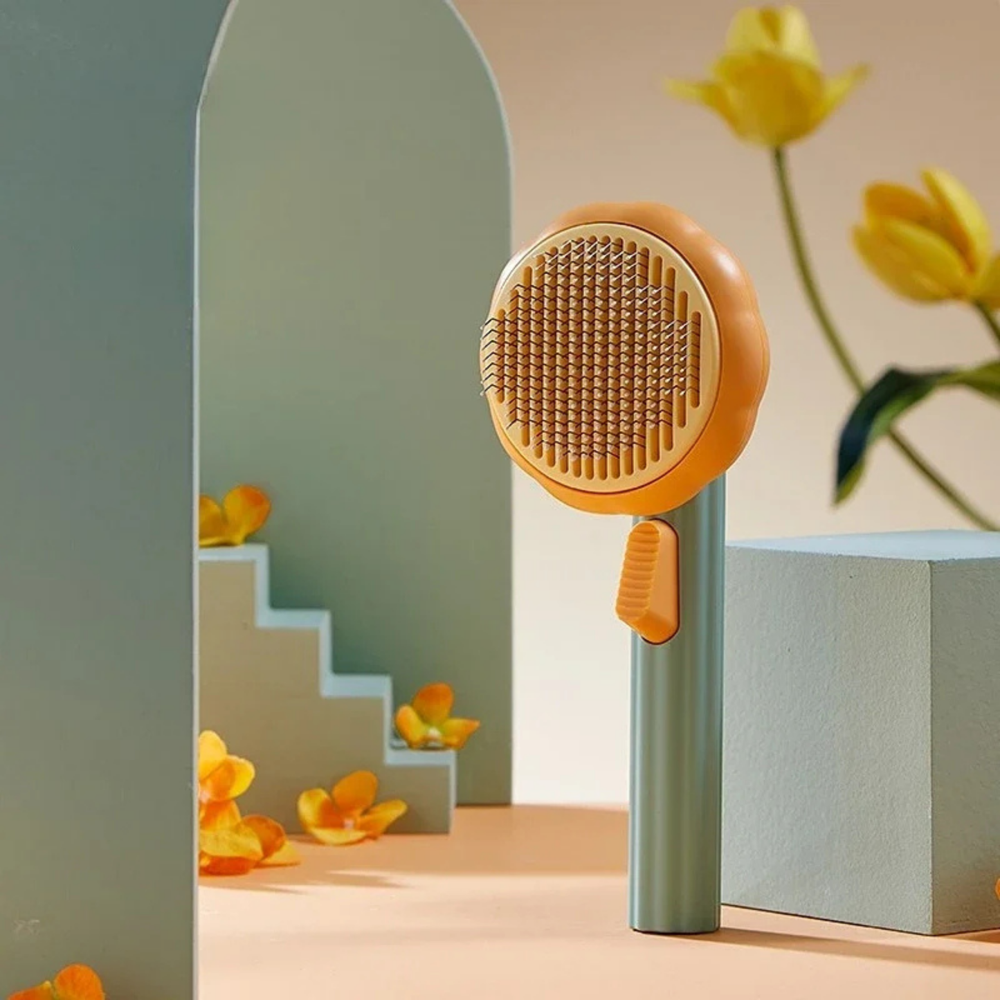 PatiKöşk™ Kabak Tasarımlı Evcil Hayvan Tarağı (Ürün Kodu: PK 183)