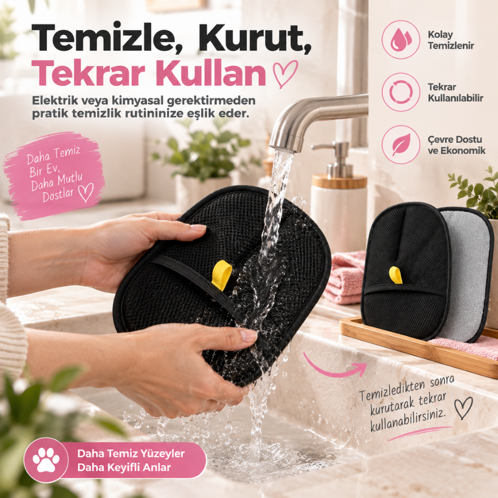 PatiKöşk™ Yeni Nesil Tüy Toplama Eldiveni (Ürün Kodu: PK 40)