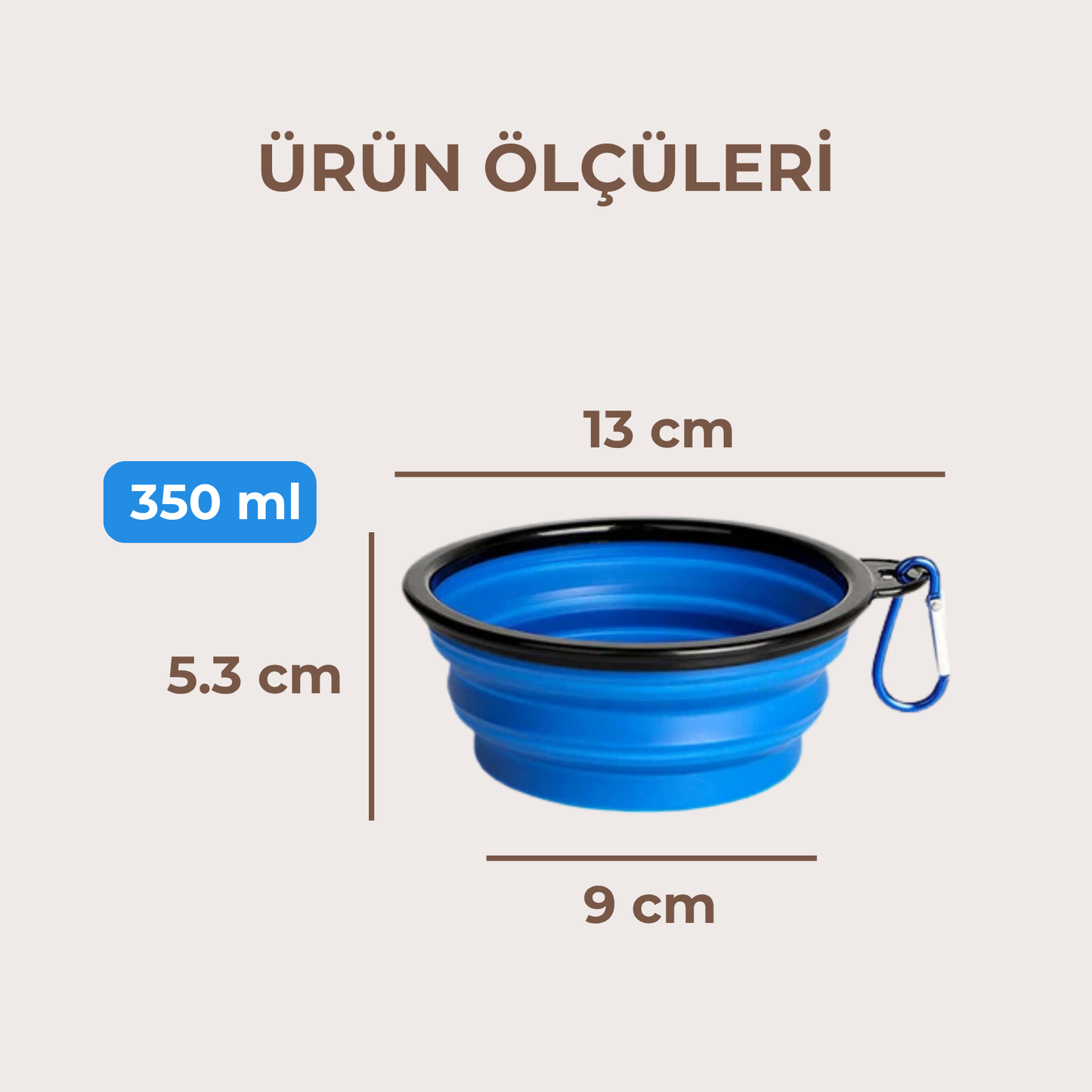 PatiKöşk™ Katlanabilir Evcil Hayvan Mama-Su Kabı (Ürün Kodu: PK 27)