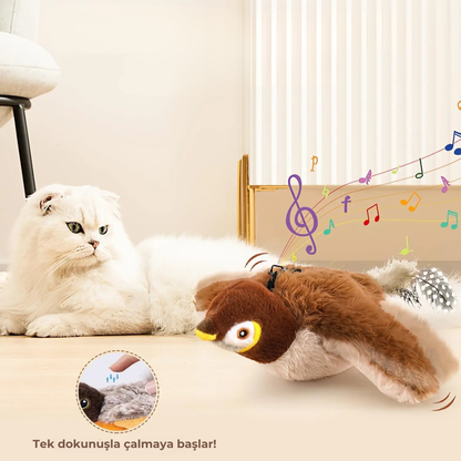 PatiKöşk™ Şarjlı Peluş Uçan Kuş
