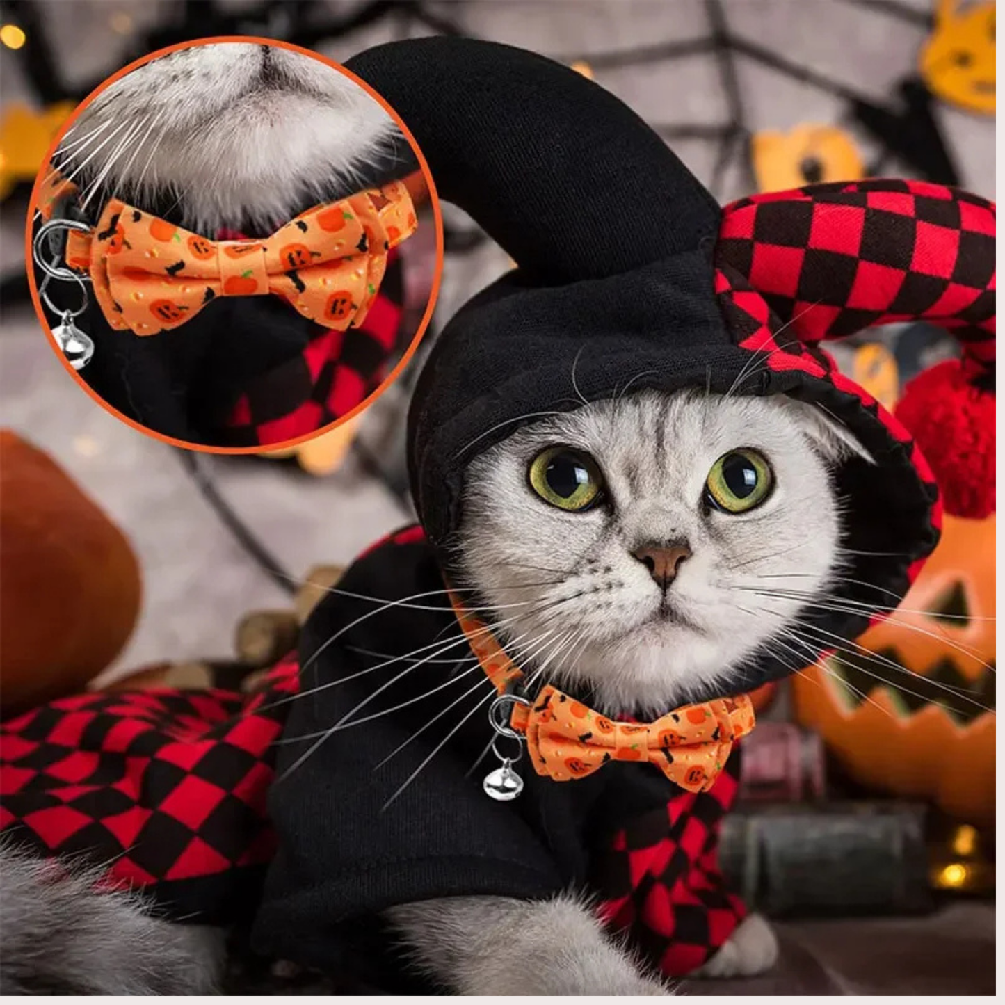 PatiKöşk™ Papyonlu Kedi Tasması (Ürün Kodu: PK 4)