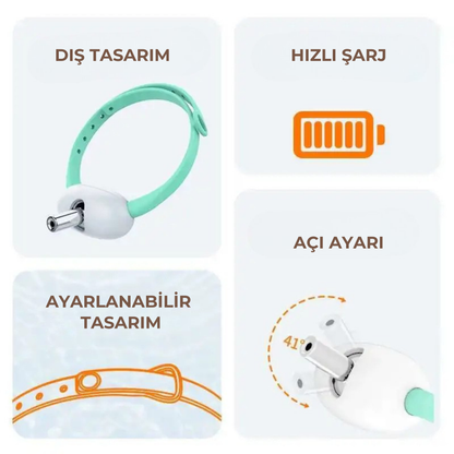 PatiKöşk™ Otomatik Lazerli Oyun Tasması (Ürün Kodu: PK 43)