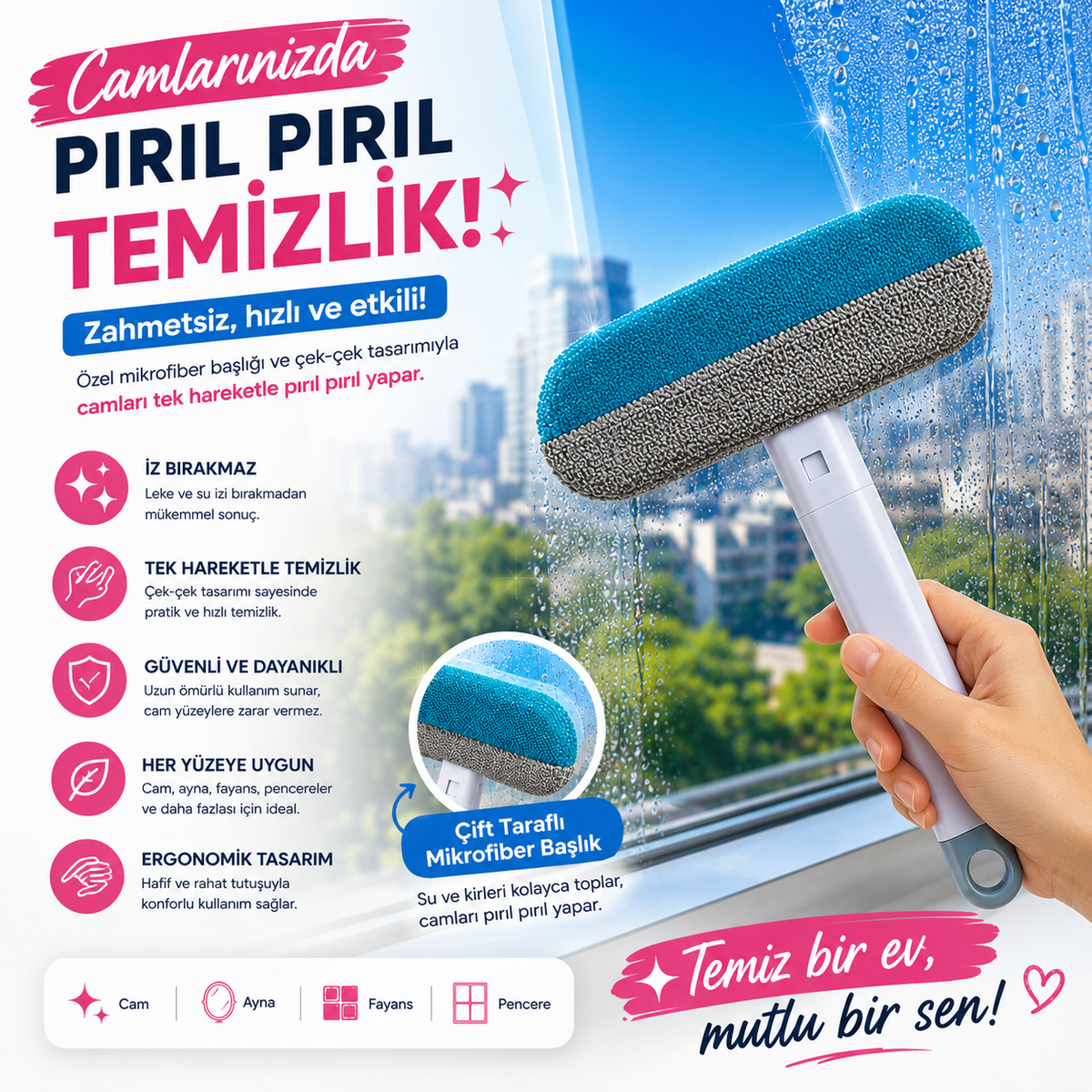 PatiKöşk™ Uzun Saplı Evcil Hayvan Tüy Temizleme Fırçası (Ürün Kodu: PK 39)