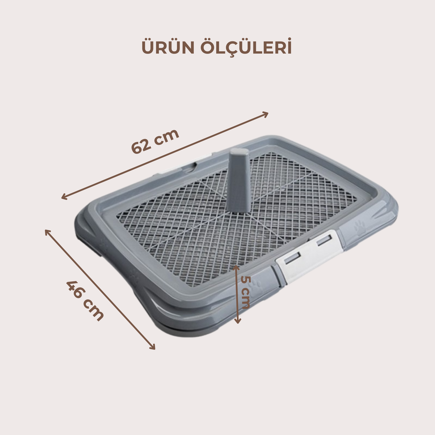 PatiKöşk™ Mikopet Köpek Eğitim Tuvalet Kabı (Ürün Kodu: PK 114)