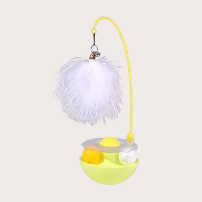 PatiKöşk™ Zilli Kedi Otlu Hacıyatmaz Oyuncağı