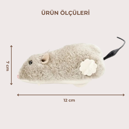 PatiKöşk™ Kurmalı Fare Kedi Eğitim Oyuncağı