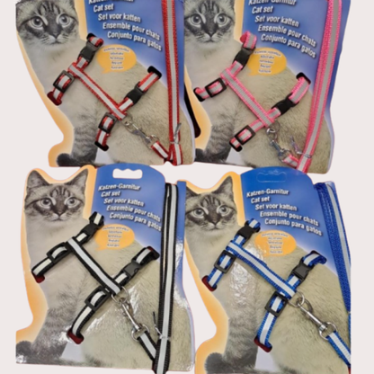 PatiKöşk™ Reflektörlü Kedi Gezdirme Tasması (Ürün Kodu: PK 188)